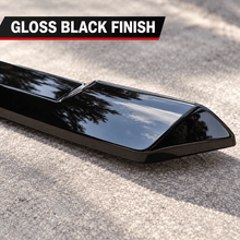 NINTE Front Upper Grille Hood Bulge Cover Molding Trim fit for 2022-2026 GMC Sierra 1500 Painted Gloss Black One Piece Overlay Sport Style Without Logo - NINTE