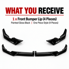 NINTE Front Bumper Lip Fit for 2024-2026 BMW LCI G05 X5 M-Sport MP Style Painted Gloss Black One Piece Sport Style Without Logo - NINTE
