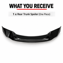 NINTE Rear Trunk Spoiler Wing Fit for Toyota Camry LE XLE SE XSE 2025-2026 Painted Gloss Black One Piece JDM R Style Highkick Without Logo Not for Car with Original Wing - NINTE
