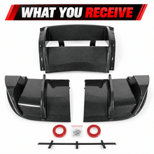 NINTE Rear Bumper Lip Splitter Kit Fit for Chevrolet Corvette C6 2005-2013 Painted Gloss Black ABS Plastic Without Logo - NINTE