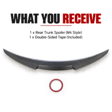 NINTE Rear Spoiler For 2011-2016 BMW F10 5-Series M4 Style Trunk Lip Spoiler Wing