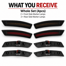 NINTE Smoked LED For 2016-2023 Chevy Camaro Front Rear Side Marker Lights - NINTE
