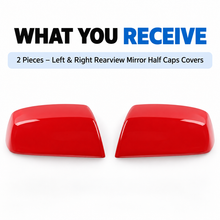 NINTE Mirror Caps Top Half For 2014-2019 Silverado & Sierra 1500 2500 3500