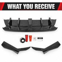 NINTE For Lexus IS300 IS350 2021-2025 JDM Glossy Black Rear Bumper Diffuser W/ Led Light