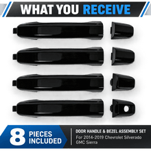 NINTE For 2014-2019 Chevrolet Silverado GMC Sierra Door Handles Replacement 23236150 84713668 - NINTE