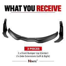 NINTE Stage 3 Front Bumper Lip & Winglet Kit for 2014-2019 Chevrolet Corvette C7 Stingray – Track-Inspired Aero - NINTE