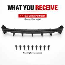 NINTE Shark-Fin Rear Bumper Diffuser for 2014-2016 Lexus IS250/IS350 – Aggressive Rear Aero - NINTE