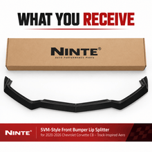 NINTE 5VM-Style Front Bumper Lip Splitter for 2020-2026 Chevrolet Corvette C8 – Track-Inspired Aero - NINTE