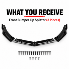 NINTE For 2016-2024 Chevrolet Malibu Front Lip ABS 3PCs Front Bumper Splitters - NINTE