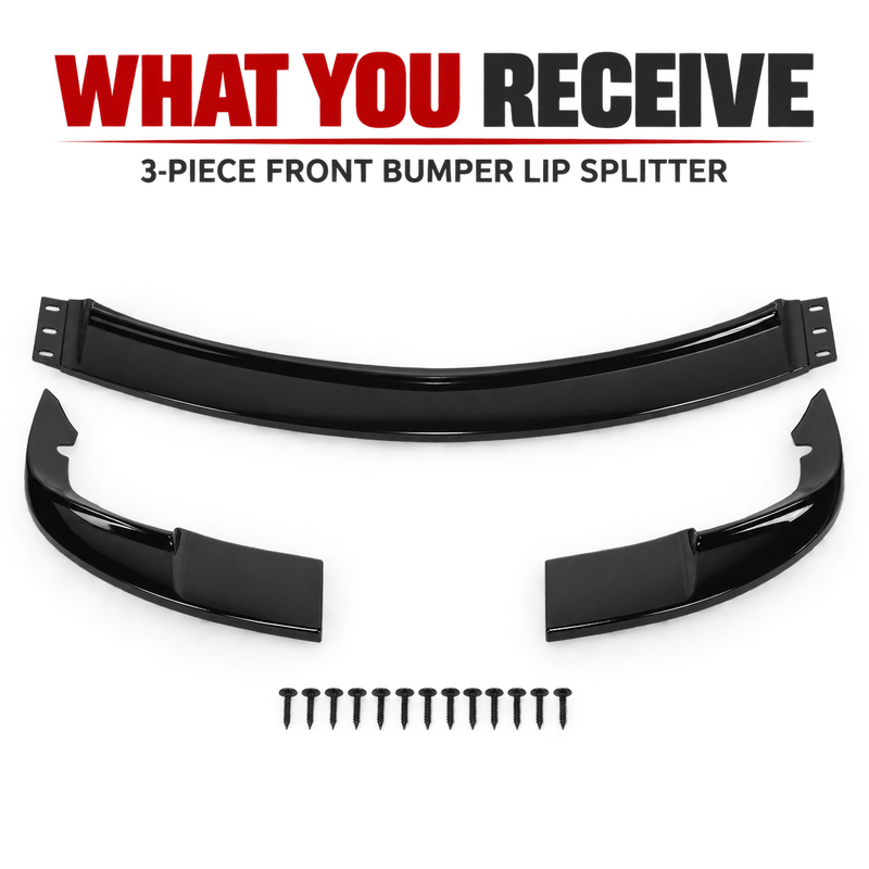 NINTE ZR1-Style Front Bumper Lip Splitter for 2005-2013 Chevrolet Corvette C6 Base – Track-Inspired Aero - NINTE
