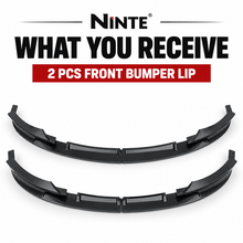 NINTE Front Bumper Lip For 2012-2018 BMW F30 M Sport / M Tech Front Lip 2 PCS Painted Sport Front Spoiler Lower Diffuser - NINTE