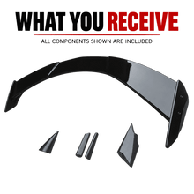 NINTE For 2020-2025 Corvette C8 Stingray Z51 High Wing Spoiler High Rise Rear Wing Spoiler - NINTE