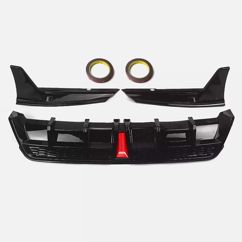 NINTE Rear Diffuser For 2018-2024 Toyota Camry SE XSE Yofer V2 LED Rear Bumper Diffuser + Corner Extension