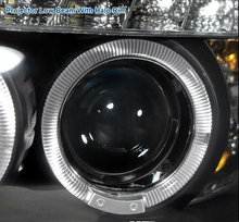 画像をギャラリービューアに読み込む, For 06-08 BMW E90 3-Series 325i 330i 4Dr Black LED Halo Projector Headlight Pair - NINTE