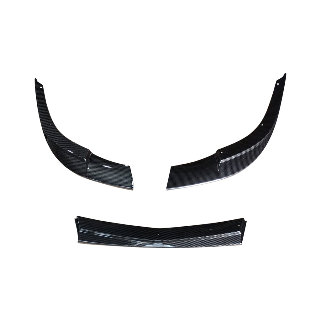 NINTE For 2005-2013 Corvette C6 Base Front Lip Splitter ZR1 Style Carbon Fiber Look