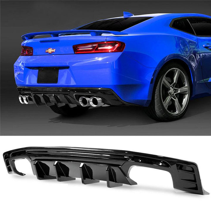NINTE One - Piece Rear Bumper Lip Spoiler Fit for 2016 - 2023 Chevy Camaro Rear Diffuser Kits Car Accessories - NINTE