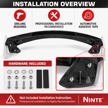 NINTE Type R Rear Spoile For 2022-2026 11th Honda Civic Hatchback ABS Trunk Wing - NINTE