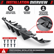 NINTE For 2020-2023 Dodge Charger Widebody Quad Exhaust Rear Diffuser Rear Bumper Lip - NINTE