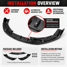 NINTE Front Lip For 2020-26 Cadillac CT4 Front Bumper Splitter - NINTE