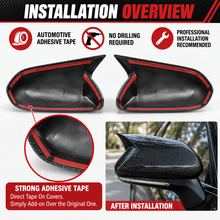 NINTE Side Mirror Cover Caps for 2018-2024 Toyota Camry – Sleek Sport Overlay Pair - NINTE