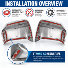 Load image into Gallery viewer, NINTE Mirror Caps for 2015-2020 Ford F-150, Non-Tow Top-Half Covers, 2-Piece - NINTE