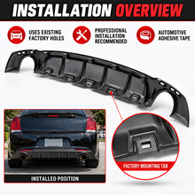 NINTE Shark-Fin Rear Bumper Diffuser for 2015-2023 Chrysler 300 SRT – Aggressive Rear Aero