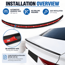 NINTE For 2013-2020 Audi A3 S3 RS3 Sedan 4 Door Trunk Spoiler Wing ABS Painted Accessories Exterior - NINTE