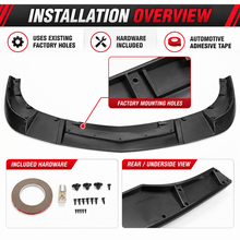 Load image into Gallery viewer, NINTE ZR1-Style Front Bumper Lip Splitter for 2005-2013 Chevrolet Corvette C6 Base – Track-Inspired Aero - NINTE