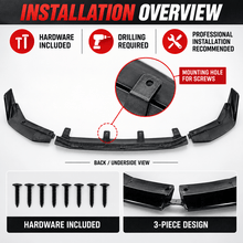 NINTE V-Style Front Bumper Lip Splitter for 2021-2025 Lexus IS300/IS350 F Sport – Aggressive Sport Aero - NINTE