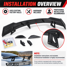NINTE For 2016-2024 Chevy Camaro Rear Spoiler ZL1 1LE Style High Wing Spoiler Trunk Wing