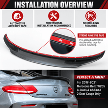 NINTE PSM Style Rear Spoiler For 2017-2021 Mercedes Benz W205 Coupe Truck Wing - NINTE