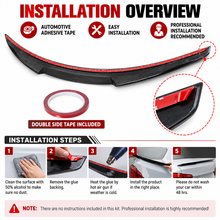 NINTE Rear Spoiler For 2011-2016 BMW F10 5-Series M4 Style Trunk Lip Spoiler Wing