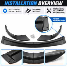 Load image into Gallery viewer, NINTE ZR1-Style Front Bumper Lip Splitter for 2005-2013 Chevrolet Corvette C6 Base – Track-Inspired Aero - NINTE