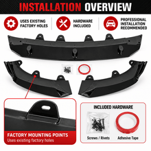 NINTE For BMW G01 X3 G02 X4 LCI M Sport 2022-25 GT-Style Glossy Black Front Bumper Lip - NINTE