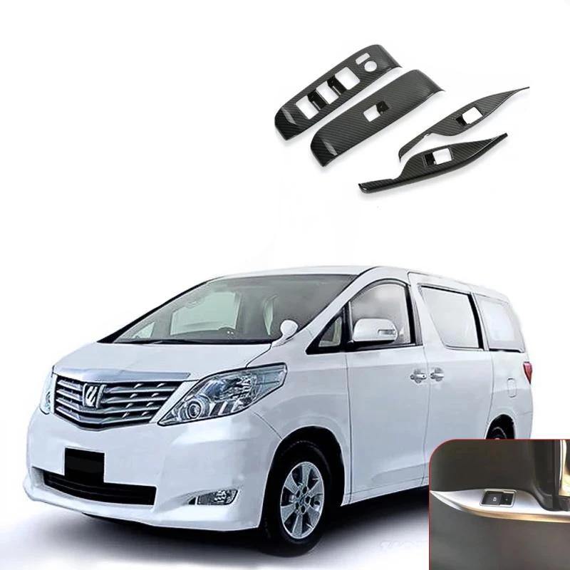 Toyota Alphard 2015-2018 Window Control Panel Glass Lifter Switch Cover Trim Protectors decoration - NINTE