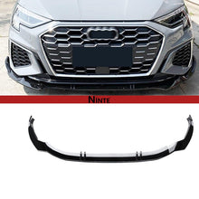 Load image into Gallery viewer, NINTE Front Lip For 2020 - 2024 8Y 4Gen Audi A3 S - Line S3 Sedan ABS Painted Lower Bumper Splitter - NINTE