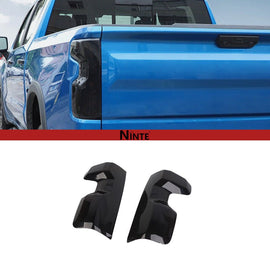 NINTE For Rear Taillight Lamp Cover Trim Accessories For Chevrolet Silverado 19+ Blackened - NINTE