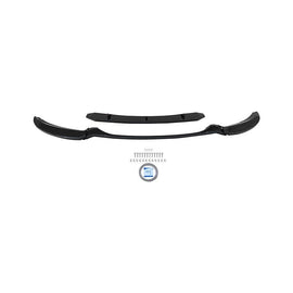 NINTE Front Bumper Lip Splitter For 2008 - 2013 BMW E82 128i 135i M Sport Glossy Black - NINTE