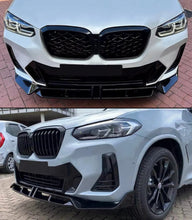 Load image into Gallery viewer, NINTE For 2022-2025 BMW G01 X3 G02 X4 LCI M Sport Front Lip MP Style Gloss Black Front Bumper Lip