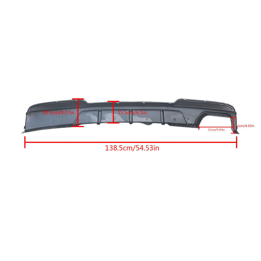 NINTE Rear Diffuser For 2011-2016 BMW 5-Series F10 M Sport 528i 