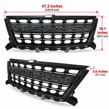 NINTE Front Grill For 2015-2020 Chevy Chevrolet Colorado Upper Grille WT LT Matte Black