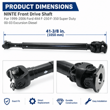 NINTE For 1999-2006 Ford 4X4 F-250 F-350 Super Duty 00-03 Excursion Diesel Front Drive Shaft - NINTE