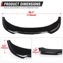 NINTE For 2015-2023 Chrysler 300 C S SRT Front lip ABS Painted 1 Piece Style Front Bumper Lip Splitter