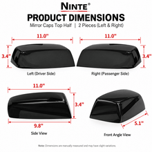 NINTE Mirror Caps Top Half For 2014-2019 Silverado & Sierra 1500 2500 3500 - NINTE
