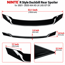 NINTE R Style Duckbill Rear Spoiler for 2021- 2025 KIA K5 LX LXS GT EX - NINTE