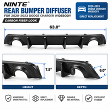 NINTE Rear Bumper Diffuser for 2020-2023 Dodge Charger Widebody – Aggressive Rear Aero