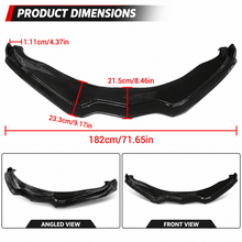 NINTE Front Bumper Lip Splitter For 2014-2019 Chevy Corvette C7 Z06 Stingray Grand Sport Stage 2 Front Lip Front Bumper Chin Splitter - NINTE