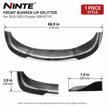 NINTE Front Lip For 2015-2023 Chrysler 300 R/T RT Front Bumper Lip 1 Piece Style Splitter - NINTE