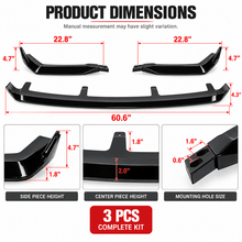 NINTE V-Style Front Bumper Lip Splitter for 2021-2025 Lexus IS300/IS350 F Sport – Aggressive Sport Aero - NINTE