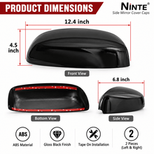 NINTE Side Mirror Cover Caps for 2007-2013 Chevy Silverado 1500, GMC Sierra 1500 & Yukon, Pair - NINTE